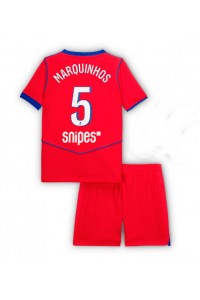 Fotbalové Dres Paris Saint-Germain Marquinhos #5 Dětské Třetí Oblečení 2025-26 Krátký Rukáv (+ trenýrky)